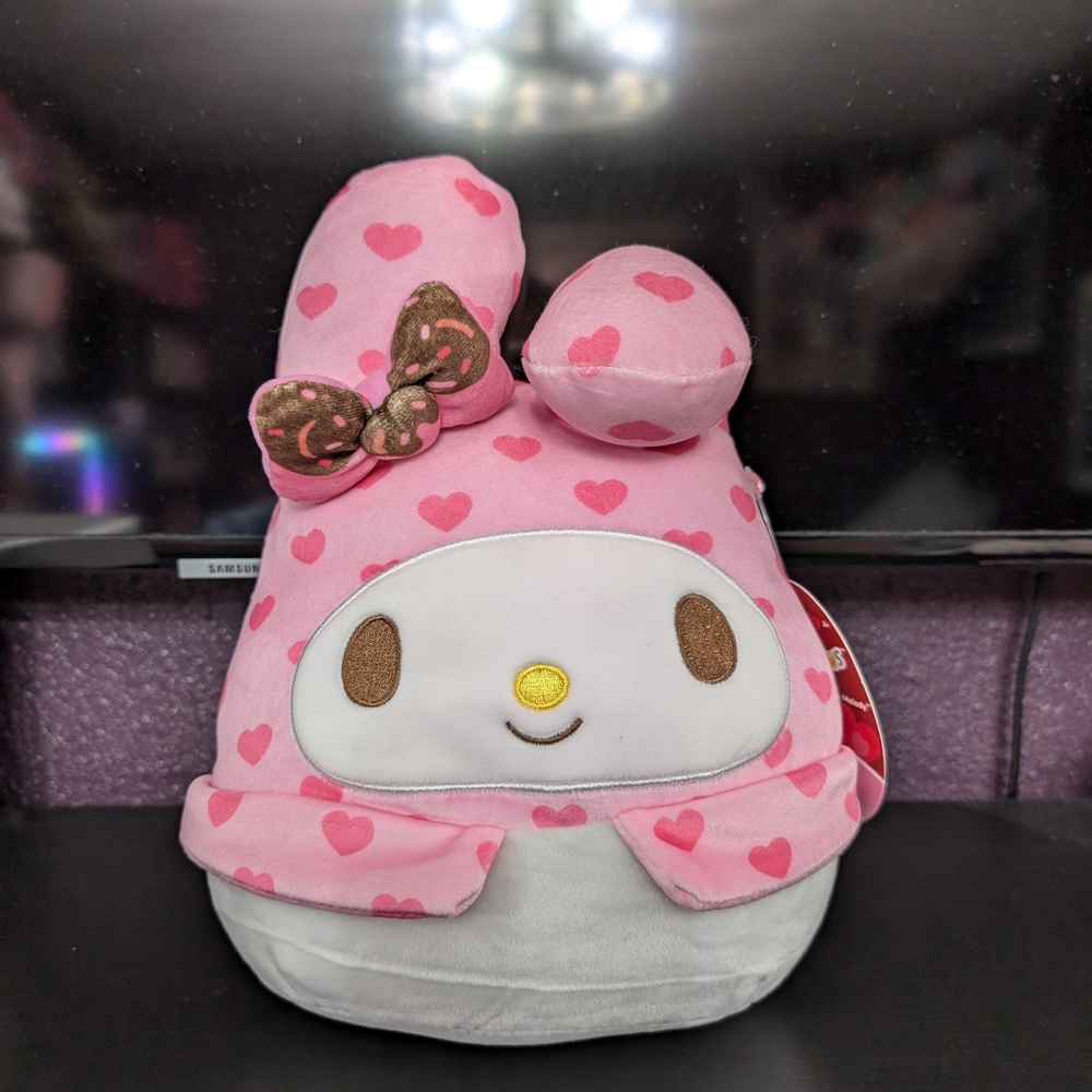 Squishmallows Pink Heart My Melody Plush
